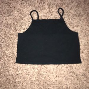 Black Crop Top. XL